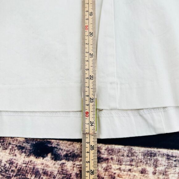 Lane‎ Bryant Pleated A-Line Skirt Women's Size 22 Plus White Blue Yellow Floral - Picture 9 of 10